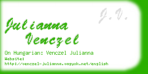 julianna venczel business card
